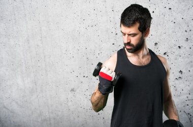 yakışıklı adam izole arka plan