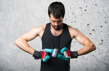 yakışıklı adam izole arka plan