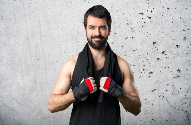 yakışıklı adam izole arka plan