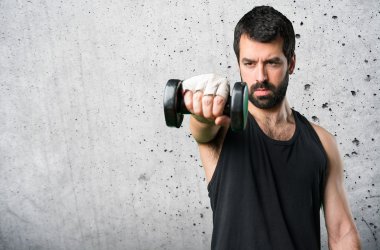 yakışıklı adam izole arka plan