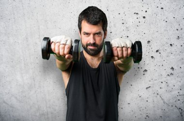 yakışıklı adam izole arka plan