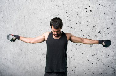 yakışıklı adam izole arka plan