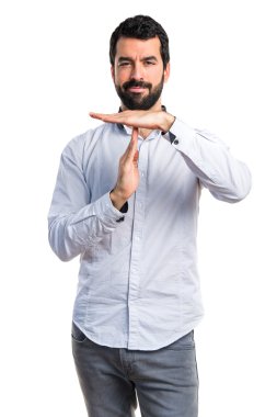 Zaman aşımı jest yapma adam