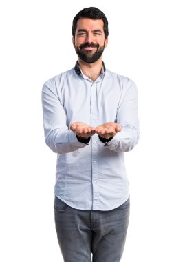 yakışıklı adam izole arka plan