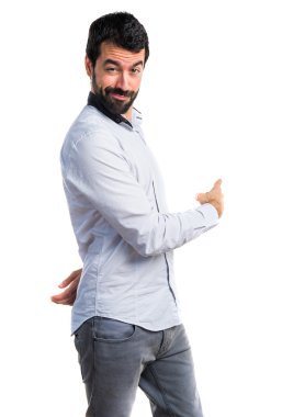 yakışıklı adam izole arka plan