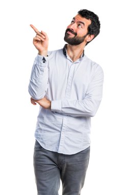 yakışıklı adam izole arka plan