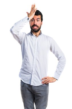 yakışıklı adam izole arka plan