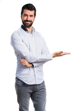 yakışıklı adam izole arka plan
