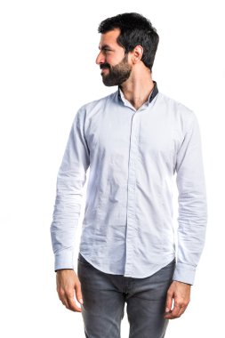 yakışıklı adam izole arka plan