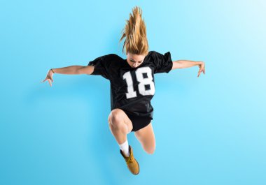 Dansçı kadın izole arka plan