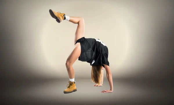 Tanečník žena izolované pozadí — Stock fotografie