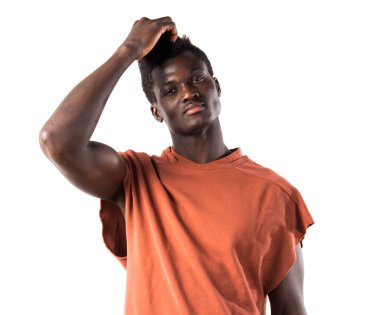 poz yakışıklı zenci