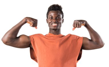 Atletik yakışıklı siyah adam