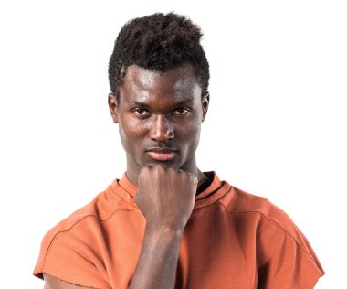 düşünme yakışıklı zenci