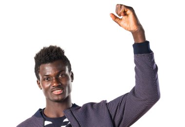 Şanslı yakışıklı siyah adam