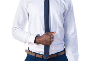 Yakışıklı iş siyah adamı