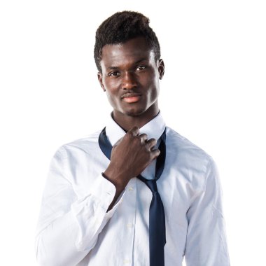 Yakışıklı iş siyah adamı