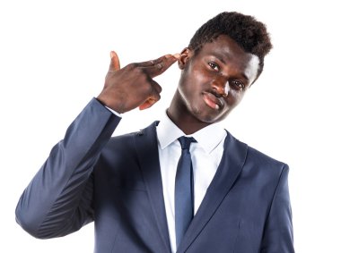 Siyah adam intihar jest yapma