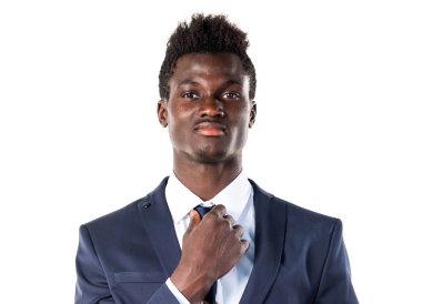 Yakışıklı iş siyah adamı