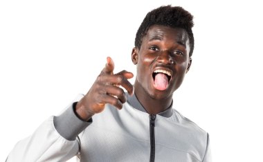 Siyah adam önüne işaret