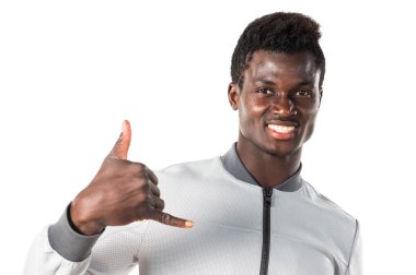 Siyah adam boynuz jest yapma