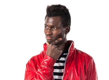 düşünme yakışıklı zenci