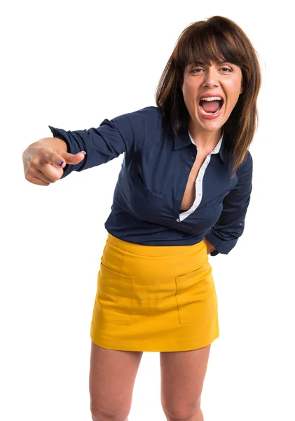 Angry Pretty woman shouting — Stock Photo, Image