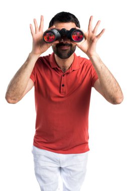 Dürbün ile yakışıklı adam