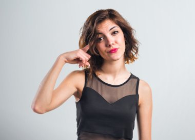 Güzel kız deli jest yapma