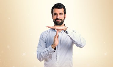 Zaman aşımı jest yapma adam