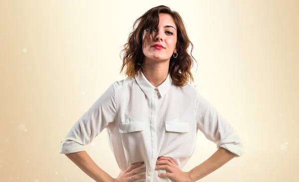 Model woman in studio — Stock Photo, Image