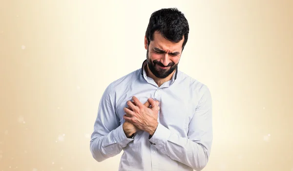 Hombre con dolor cardíaco —  Fotos de Stock