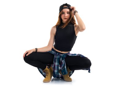 Güzel kız kentsel dansçı