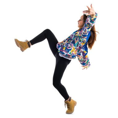 Güzel kız kentsel dansçı