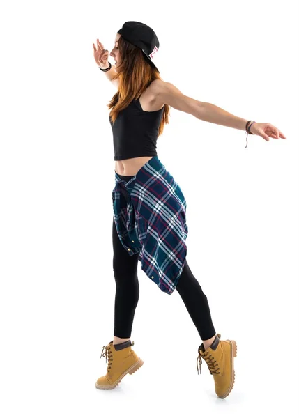 Vacker flicka urban dansare — Stockfoto