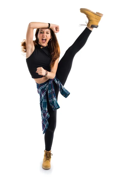 Vacker flicka urban dansare — Stockfoto