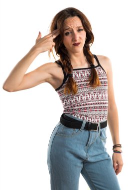 Kız deli jest yapma