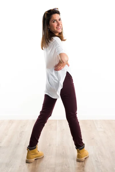 Modelo mujer en estudio — Foto de Stock