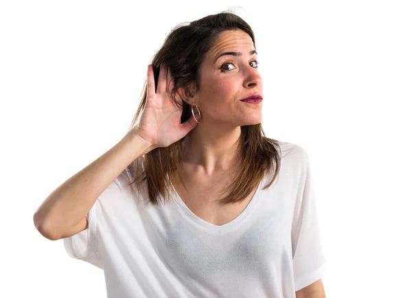 Jong meisje poseren in studio — Stockfoto