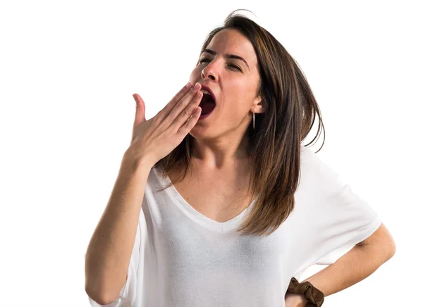 Chica joven posando en el estudio — Foto de Stock