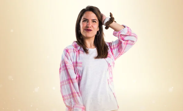 Modelo mujer en estudio — Foto de Stock