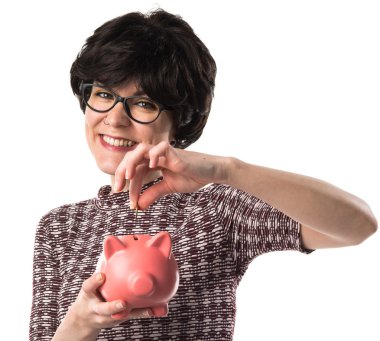 Bir servet tutan kız