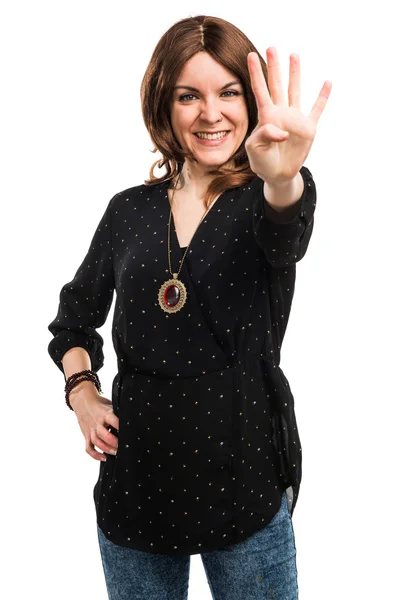 Mujer sobre fondo blanco aislado —  Fotos de Stock