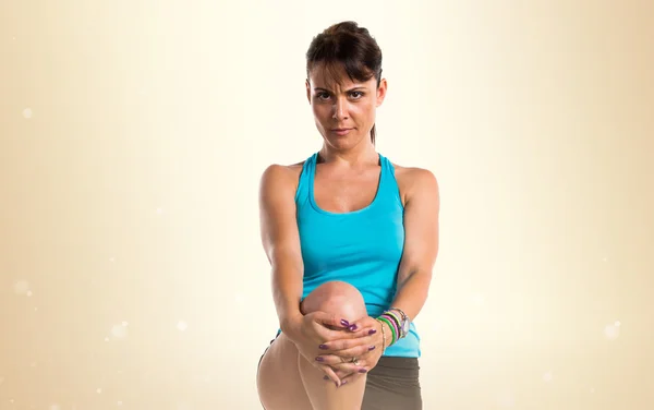 Adult sport woman stretching — Stock Photo, Image