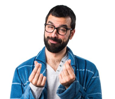 Sabahlık bir para hareketi yapıyor adam