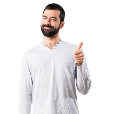 Erkek pijama başparmak ile