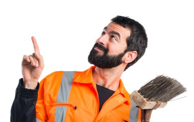 Çöp Adam yukarı dönük