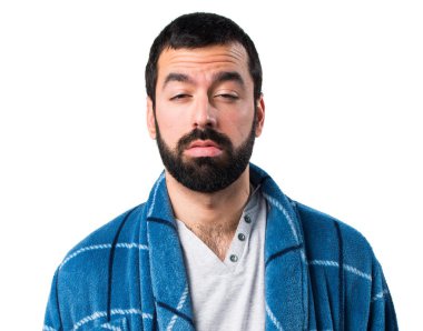 Üzgün adam sabahlık 