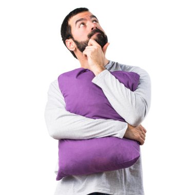 Erkek pijama düşünme