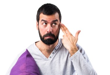 Adam intihar jest yapma pijama